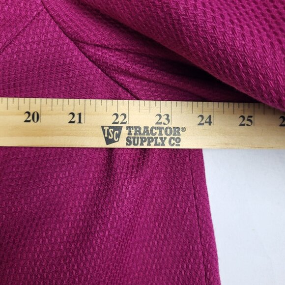 Dialogue Jacket Women's Plus 1X Hot Pink 3/4 Sleeve Large Buttons - Picture 8 of 8